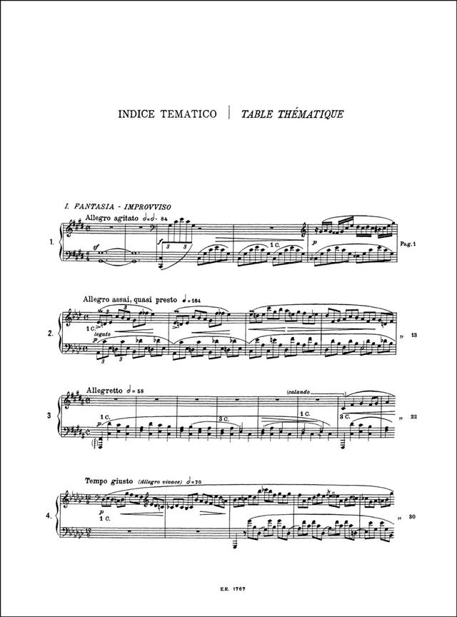 Improvvisi - Per Pianoforte - pro klavír